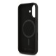 Husa Karl Lagerfeld Liquid Silicone Double Heads MagSafe pentru iPhone 17, Neagra (Bakr, KLHMP17SSKCHPPLK) by www.silkase.ro