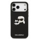 Husa Karl Lagerfeld Liquid Silicone Double Heads MagSafe pentru iPhone 17 Pro Max, Neagra (Bakr, KLHMP17XSKCHPPLK) by www.silkase.ro