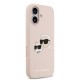 Husa Karl Lagerfeld Liquid Silicone Double Heads MagSafe pentru iPhone 17, Roz (Bakr, KLHMP17SSKCHPPLP) by www.silkase.ro