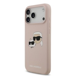 Husă Karl Lagerfeld Liquid Silicone Double Heads MagSafe pentru iPhone 17 Pro Max Roz Husă Karl Lagerfeld Liquid Silicone Double Heads MagSafe pentru iPhone 17 Pro Max Roz
