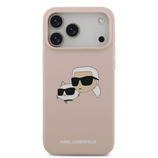 Husă Karl Lagerfeld Liquid Silicone Double Heads MagSafe pentru iPhone 17 Pro Max Roz Husă Karl Lagerfeld Liquid Silicone Double Heads MagSafe pentru iPhone 17 Pro Max Roz (Bakr, KLHMP17XSKCHPPLP) by www.silkase.ro