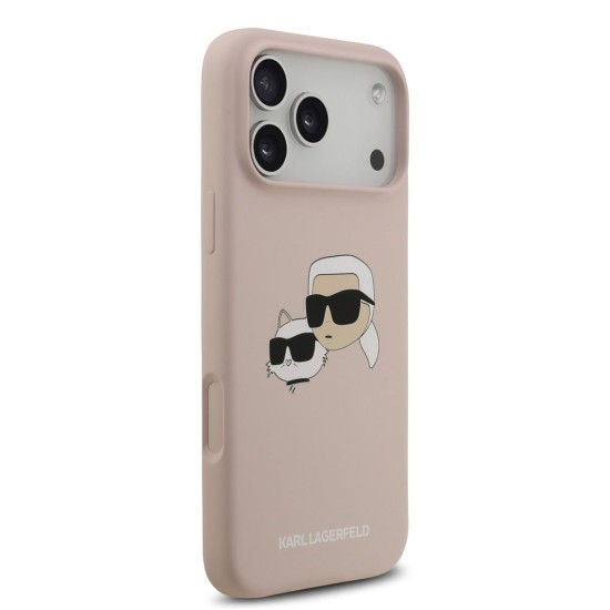 Husă Karl Lagerfeld Liquid Silicone Double Heads MagSafe pentru iPhone 17 Pro Max Roz Husă Karl Lagerfeld Liquid Silicone Double Heads MagSafe pentru iPhone 17 Pro Max Roz (Bakr, KLHMP17XSKCHPPLP) by www.silkase.ro