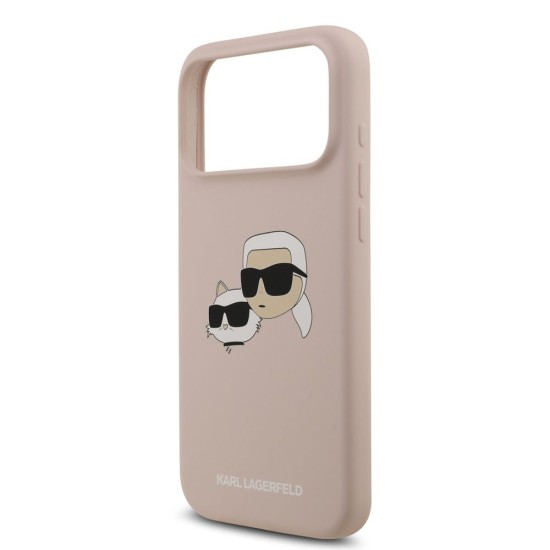 Husă Karl Lagerfeld Liquid Silicone Double Heads MagSafe pentru iPhone 17 Pro Max Roz Husă Karl Lagerfeld Liquid Silicone Double Heads MagSafe pentru iPhone 17 Pro Max Roz (Bakr, KLHMP17XSKCHPPLP) by www.silkase.ro