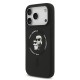 Husa Karl Lagerfeld Liquid Silicone Karl and Choupette MagSafe pentru iPhone 17 Pro Max, Neagra (Bakr, KLHMP17XSCMKCRHK) by www.silkase.ro