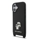 Husa Crossbody Karl Lagerfeld Saffiano Metal Karl and Choupette pentru iPhone 17, Neagra Husa Crossbody Karl Lagerfeld Saffiano Metal Karl and Choupette pentru iPhone 17, Neagra (Bakr, KLHCP17SSAKCPBK) by www.silkase.ro
