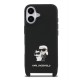 Husa Crossbody Karl Lagerfeld Saffiano Metal Karl and Choupette pentru iPhone 17, Neagra Husa Crossbody Karl Lagerfeld Saffiano Metal Karl and Choupette pentru iPhone 17, Neagra (Bakr, KLHCP17SSAKCPBK) by www.silkase.ro