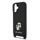 Husa Crossbody Karl Lagerfeld Saffiano Metal Karl and Choupette pentru iPhone 17, Neagra Husa Crossbody Karl Lagerfeld Saffiano Metal Karl and Choupette pentru iPhone 17, Neagra (Bakr, KLHCP17SSAKCPBK) by www.silkase.ro