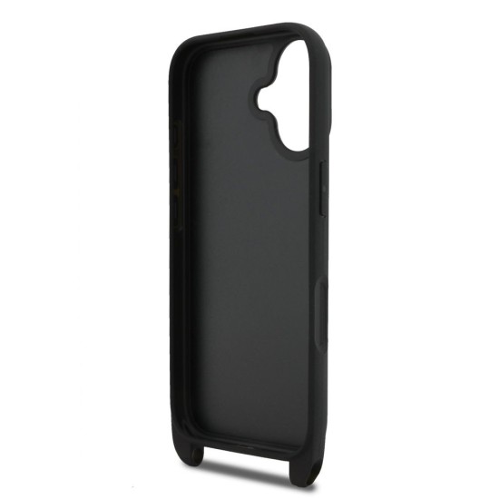 Husa Crossbody Karl Lagerfeld Saffiano Metal Karl and Choupette pentru iPhone 17, Neagra Husa Crossbody Karl Lagerfeld Saffiano Metal Karl and Choupette pentru iPhone 17, Neagra (Bakr, KLHCP17SSAKCPBK) by www.silkase.ro