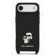 Husa Crossbody Karl Lagerfeld Saffiano Metal Karl and Choupette pentru iPhone Air, Neagra (Bakr, KLHCP17MSAKCPBK) by www.silkase.ro