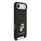 Husa Crossbody Karl Lagerfeld Saffiano Metal Karl and Choupette pentru iPhone Air, Neagra (Bakr, KLHCP17MSAKCPBK) by www.silkase.ro