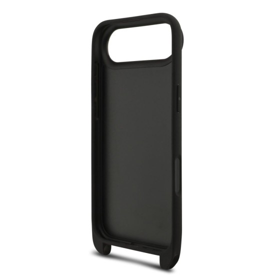 Husa Crossbody Karl Lagerfeld Saffiano Metal Karl and Choupette pentru iPhone Air, Neagra (Bakr, KLHCP17MSAKCPBK) by www.silkase.ro