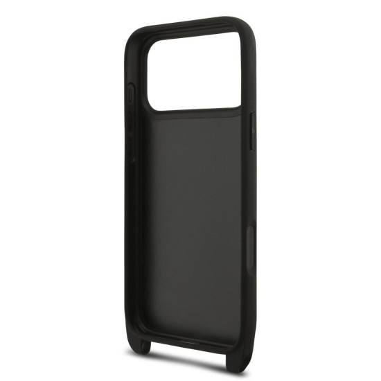 Husa Crossbody Karl Lagerfeld Saffiano Metal Karl and Choupette pentru iPhone 17 Pro, Neagra Husa Crossbody Karl Lagerfeld Saffiano Metal Karl and Choupette pentru iPhone 17 Pro, Neagra (Bakr, KLHCP17LSAKCPBK) by www.silkase.ro
