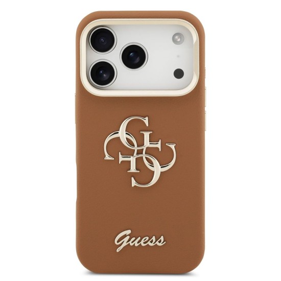 Husa Guess PU Grained 4G Logo Stand Camera Frame pentru iPhone 17 Pro, Maro Husa Guess PU Grained 4G Logo Stand Camera Frame pentru iPhone 17 Pro, Maro (Bakr, GUHCP17LPCS4GSW) by www.silkase.ro
