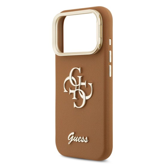 Husa Guess PU Grained 4G Logo Stand Camera Frame pentru iPhone 17 Pro, Maro Husa Guess PU Grained 4G Logo Stand Camera Frame pentru iPhone 17 Pro, Maro (Bakr, GUHCP17LPCS4GSW) by www.silkase.ro