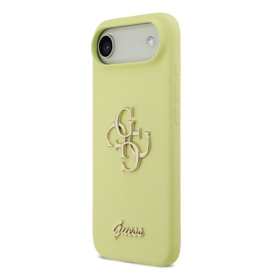 Husa Guess Liquid Silicone 4G Metal Logo pentru iPhone Air, Galbena Husa Guess Liquid Silicone 4G Metal Logo pentru iPhone Air, Galbena (Bakr, GUHCP17MSC4GLMY) by www.silkase.ro