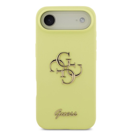 Husa Guess Liquid Silicone 4G Metal Logo pentru iPhone Air, Galbena Husa Guess Liquid Silicone 4G Metal Logo pentru iPhone Air, Galbena (Bakr, GUHCP17MSC4GLMY) by www.silkase.ro