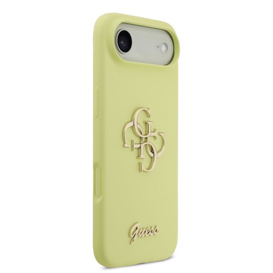 Husa Guess Liquid Silicone 4G Metal Logo pentru iPhone Air, Galbena Husa Guess Liquid Silicone 4G Metal Logo pentru iPhone Air, Galbena (Bakr, GUHCP17MSC4GLMY) by www.silkase.ro