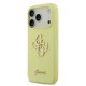 Husa Guess Liquid Silicone 4G Metal Logo pentru iPhone 17 Pro, Galbena Husa Guess Liquid Silicone 4G Metal Logo pentru iPhone 17 Pro, Galbena (Bakr, GUHCP17LSC4GLMY) by www.silkase.ro