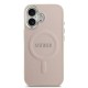 Husa Guess PU Saffiano MagSafe pentru iPhone 17, Roz (Bakr, GUHMP17SPSAREGSP) by www.silkase.ro