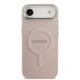 Husa Guess PU Saffiano MagSafe pentru iPhone Air, Roz (Bakr, GUHMP17MPSAREGSP) by www.silkase.ro