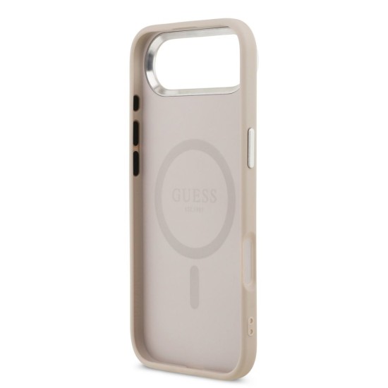 Husa Guess PU Saffiano MagSafe pentru iPhone Air, Roz (Bakr, GUHMP17MPSAREGSP) by www.silkase.ro