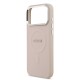 Husa Guess PU Saffiano MagSafe pentru iPhone 17 Pro, Roz (Bakr, GUHMP17LPSAREGSP) by www.silkase.ro