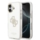 Husa Guess Mirror 4G Glitter Logo MagSafe pentru iPhone 17, Aurie (Bakr, GUHMP17SHMR4GDG) by www.silkase.ro