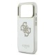 Husa Guess Mirror 4G Glitter Logo MagSafe pentru iPhone 17 Pro, Aurie (Bakr, GUHMP17LHMR4GDG) by www.silkase.ro