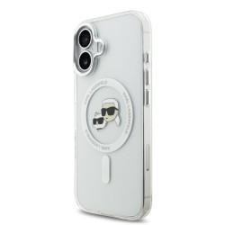 Husa Karl Lagerfeld IML K&CH Heads Metal Frame MagSafe pentru iPhone 17, Transparenta Husa Karl Lagerfeld IML K&CH Heads Metal Frame MagSafe pentru iPhone 17, Transparenta