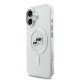Husa Karl Lagerfeld IML K&CH Heads Metal Frame MagSafe pentru iPhone 17, Transparenta (Bakr, KLHMP17SHLSKCH) by www.silkase.ro