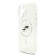 Husa Karl Lagerfeld IML K&CH Heads Metal Frame MagSafe pentru iPhone 17, Transparenta (Bakr, KLHMP17SHLSKCH) by www.silkase.ro