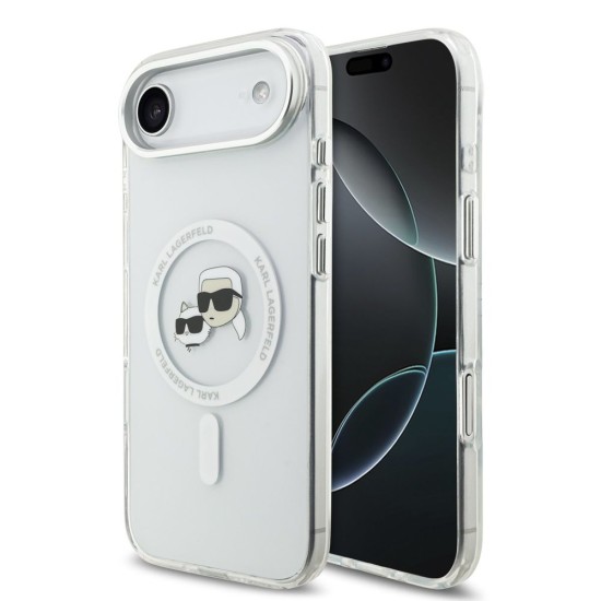 Husa Karl Lagerfeld IML K&CH Heads Metal Frame MagSafe pentru iPhone Air, Transparenta Husa Karl Lagerfeld IML K&CH Heads Metal Frame MagSafe pentru iPhone Air, Transparenta (Bakr, KLHMP17MHLSKCH) by www.silkase.ro
