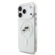 Husa Karl Lagerfeld IML K&CH Heads Metal Frame MagSafe pentru iPhone 17 Pro, Transparenta (Bakr, KLHMP17LHLSKCH) by www.silkase.ro