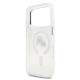 Husa Karl Lagerfeld IML K&CH Heads Metal Frame MagSafe pentru iPhone 17 Pro, Transparenta (Bakr, KLHMP17LHLSKCH) by www.silkase.ro