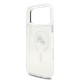 Husa Karl Lagerfeld IML K&CH Heads Metal Frame MagSafe pentru iPhone 17 Pro Max, Transparenta (Bakr, KLHMP17XHLSKCH) by www.silkase.ro