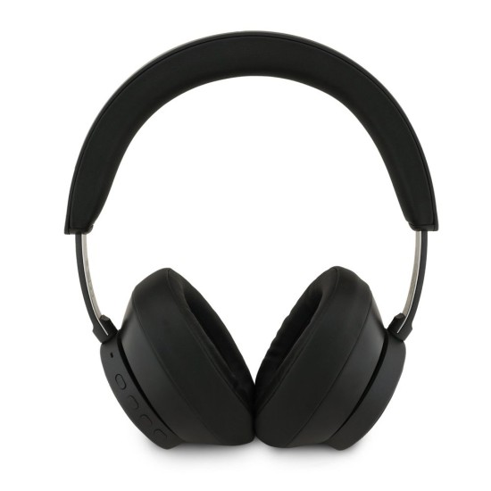 Căști Wireless Over-Ear Guess PU Saffiano Triangle Logo (ENC), Negre (Bakr, GUBHC15PGMRTRK) by www.silkase.ro