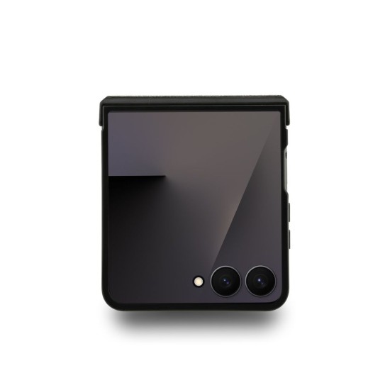 Husa Guess PU Leather 4G Colored Ring Magnetic pentru Samsung Galaxy Z Flip 7, Neagra (Bakr, GUHMZF7P4MSEGCK) by www.silkase.ro