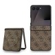 Husa Guess PU Leather 4G Colored Ring Magnetic pentru Samsung Galaxy Z Flip 7, Maro (Bakr, GUHMZF7P4MSEGCW) by www.silkase.ro