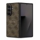 Husa Guess PU Leather 4G Colored Ring Magnetic pentru Samsung Galaxy Z Fold 7, Maro (Bakr, GUHMZFD7P4MSEGCW) by www.silkase.ro