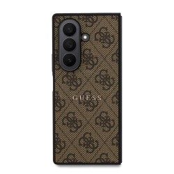 Husa Guess PU Leather 4G Colored Ring Magnetic pentru Samsung Galaxy Z Fold 7, Maro