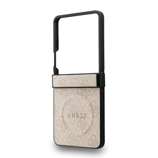 Husa Guess PU Leather 4G Colored Ring Magnetic pentru Samsung Galaxy Z Flip 7, Roz (Bakr, GUHMZF7P4MSEGCP) by www.silkase.ro