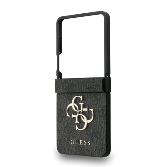 Husa Guess PU 4G Metal Logo pentru Samsung Galaxy Z Flip 7, Gri (Bakr, GUHCZF74GMGGR) by www.silkase.ro