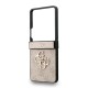 Husa Guess PU 4G Metal Logo pentru Samsung Galaxy Z Flip 7, Roz (Bakr, GUHCZF74GMGPI) by www.silkase.ro