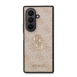 Husa Guess PU 4G Metal Logo pentru Samsung Galaxy Z Fold 7, Roz Husa Guess PU 4G Metal Logo pentru Samsung Galaxy Z Fold 7, Roz