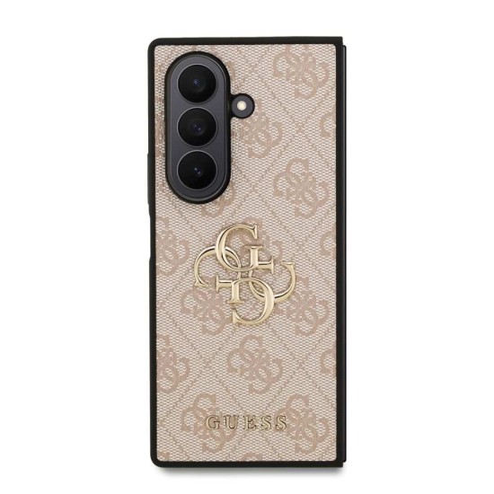 Husa Guess PU 4G Metal Logo pentru Samsung Galaxy Z Fold 7, Roz (Bakr, GUHCZFD74GMGPI) by www.silkase.ro
