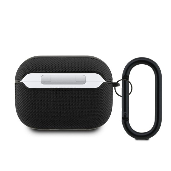 Husa Lacoste Petit Pique Croc Logo Patch pentru AirPods Pro 2, Neagra (Bakr, LCAP2PVCK) by www.silkase.ro
