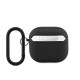 Husa Lacoste Petit Pique Croc Logo Patch pentru AirPods 4, Neagra (Bakr, LCA4PVCK) by www.silkase.ro