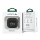 Husa Lacoste Petit Pique Croc Logo Patch pentru AirPods 4, Neagra (Bakr, LCA4PVCK) by www.silkase.ro