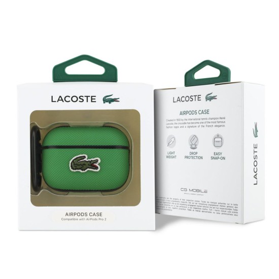 Husa Lacoste Petit Pique Croc Logo Patch pentru AirPods Pro 2, Verde Husa Lacoste Petit Pique Croc Logo Patch pentru AirPods Pro 2, Verde (Bakr, LCAP2PVCN) by www.silkase.ro