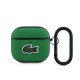 Husa Lacoste Petit Pique Croc Logo Patch pentru AirPods 4, Verde (Bakr, LCA4PVCN) by www.silkase.ro